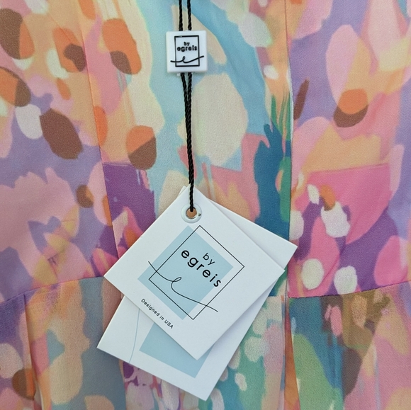 NWT Egreis Tiered Ruffle Corset Babydoll Party Dress - Picture 7 of 10